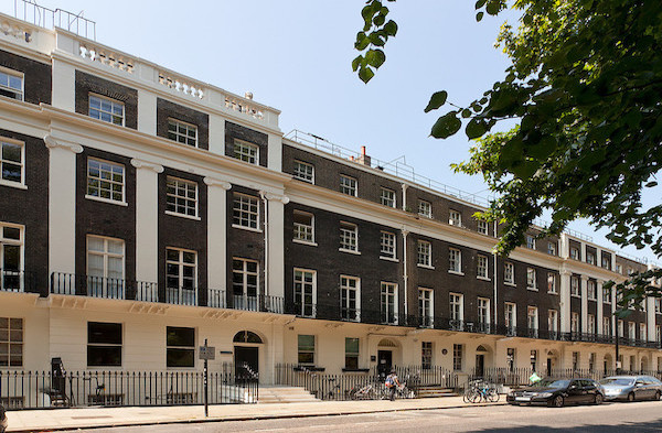 An image showing the inaccessible entrance to the UCL Department of Political Science